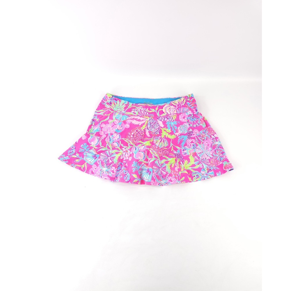 Lilly Pulitzer Luxletic Corrine Skort Sz S Pink Isle Shell Me Something 004716